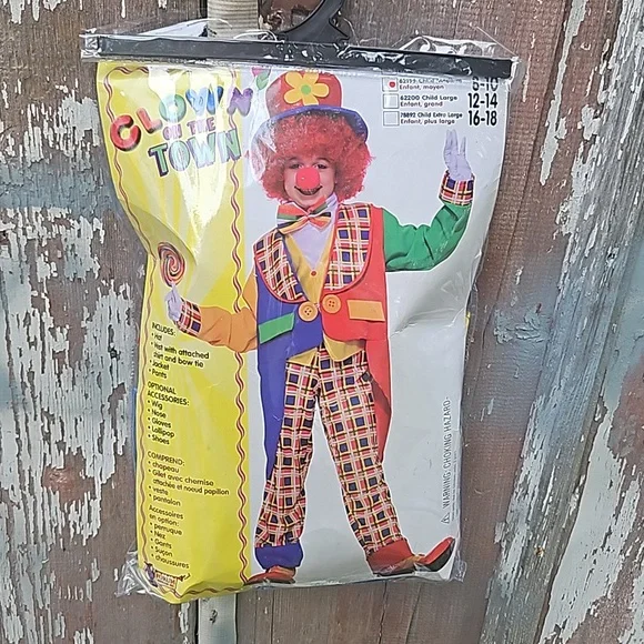 Circus Clown on the Town Child Costume - Picture 2 of 6